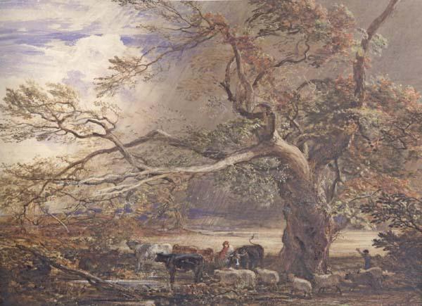 Samuel Palmer Sheltering from the Storm France oil painting art